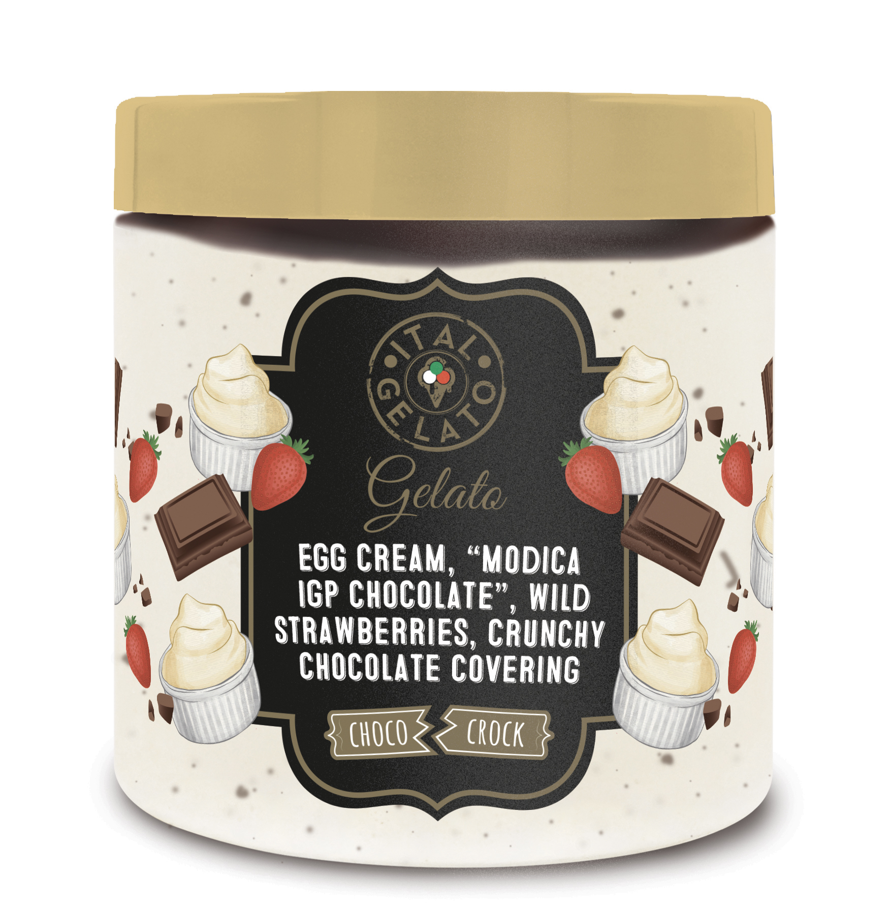 Choco Crock con Ciocco di Modica e Fragole
