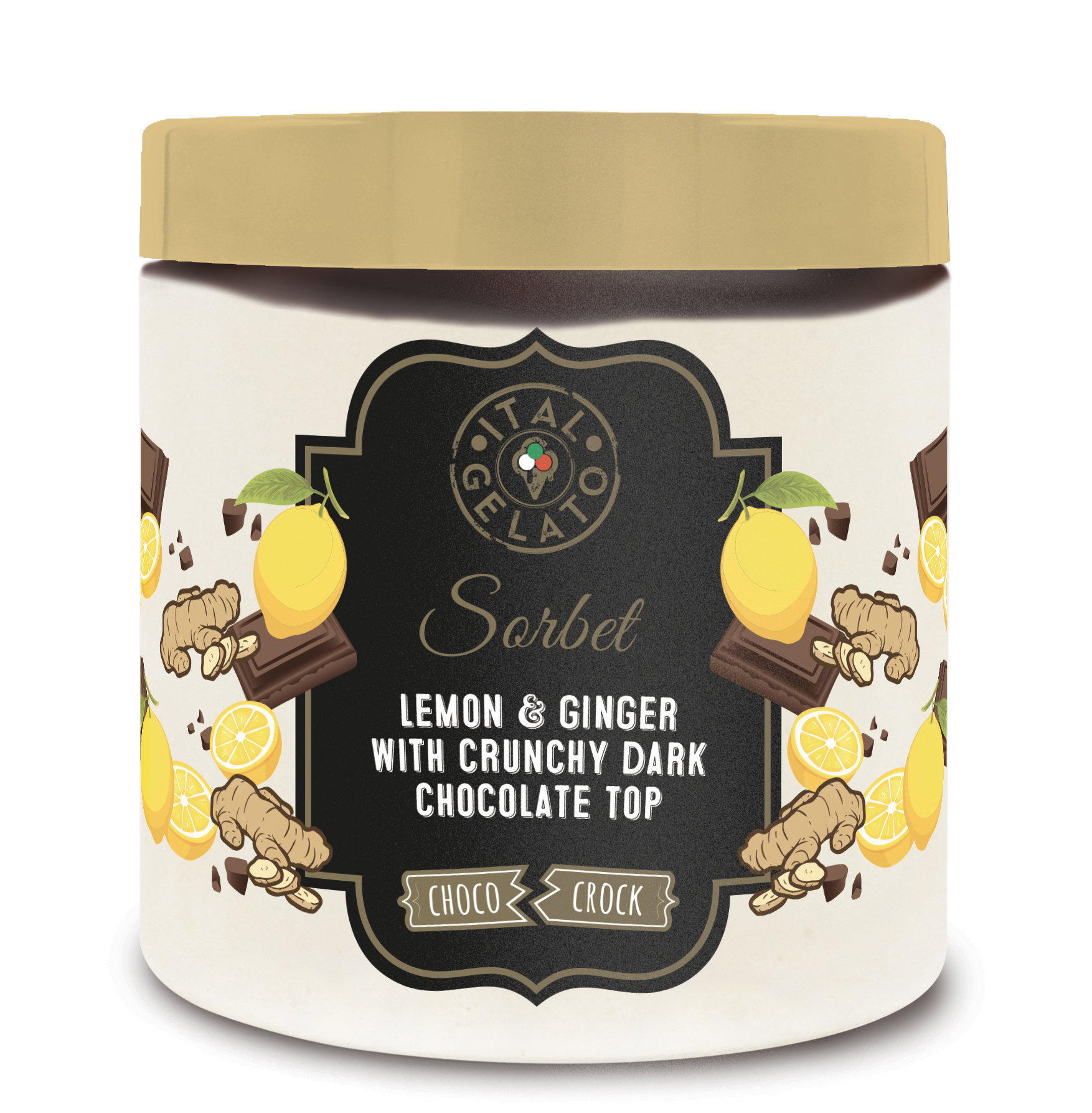Choco Crock con Lemon ginger dark chocolate