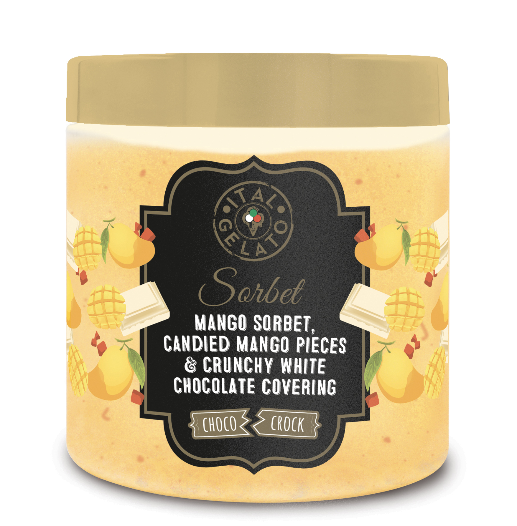 Choco Crock mango canditi e choc bianco