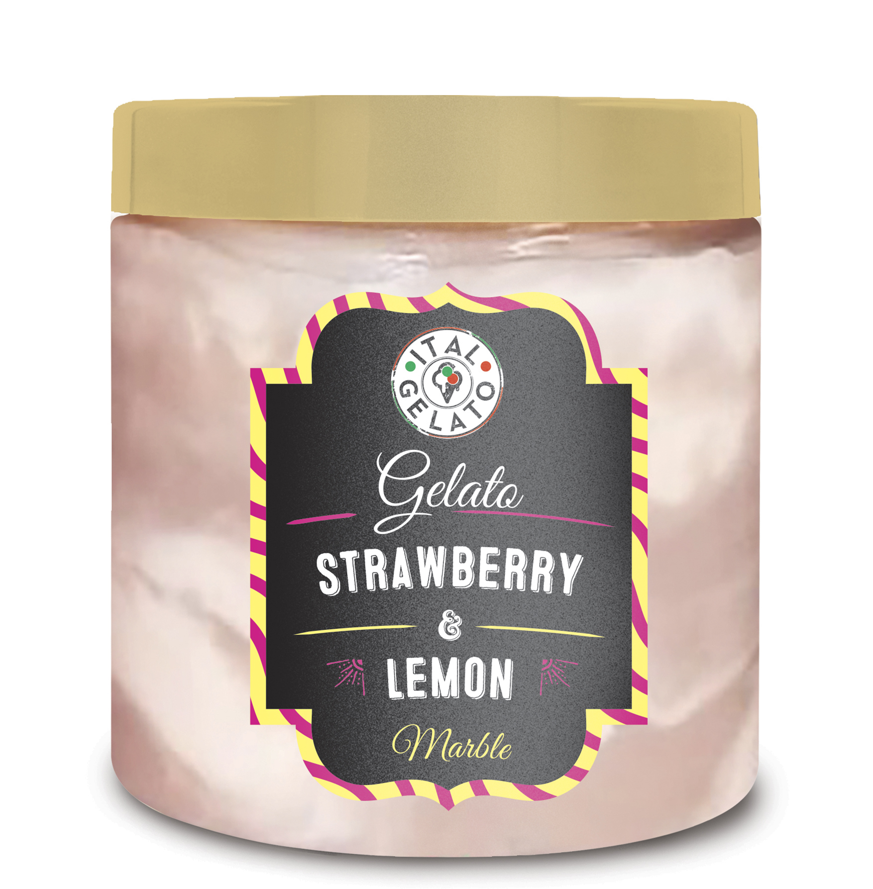 Marble lemon e strawberry